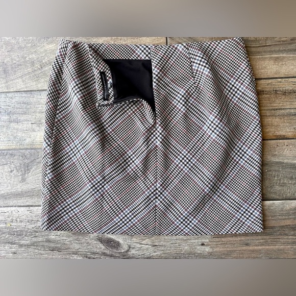 White House Black Market Women's Skirt Plaid Multicolor Size 14 - Picture 8 of 10